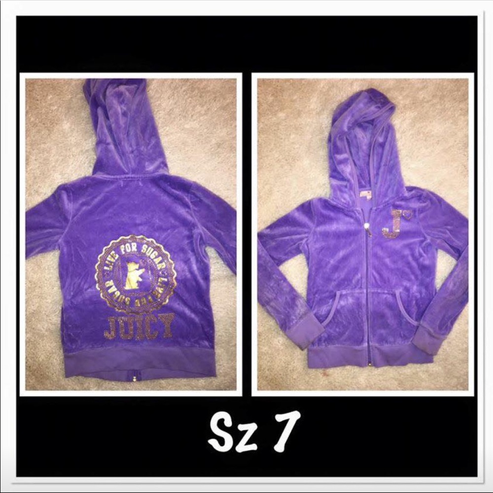 Girls Velour Juicy Couture Jacket